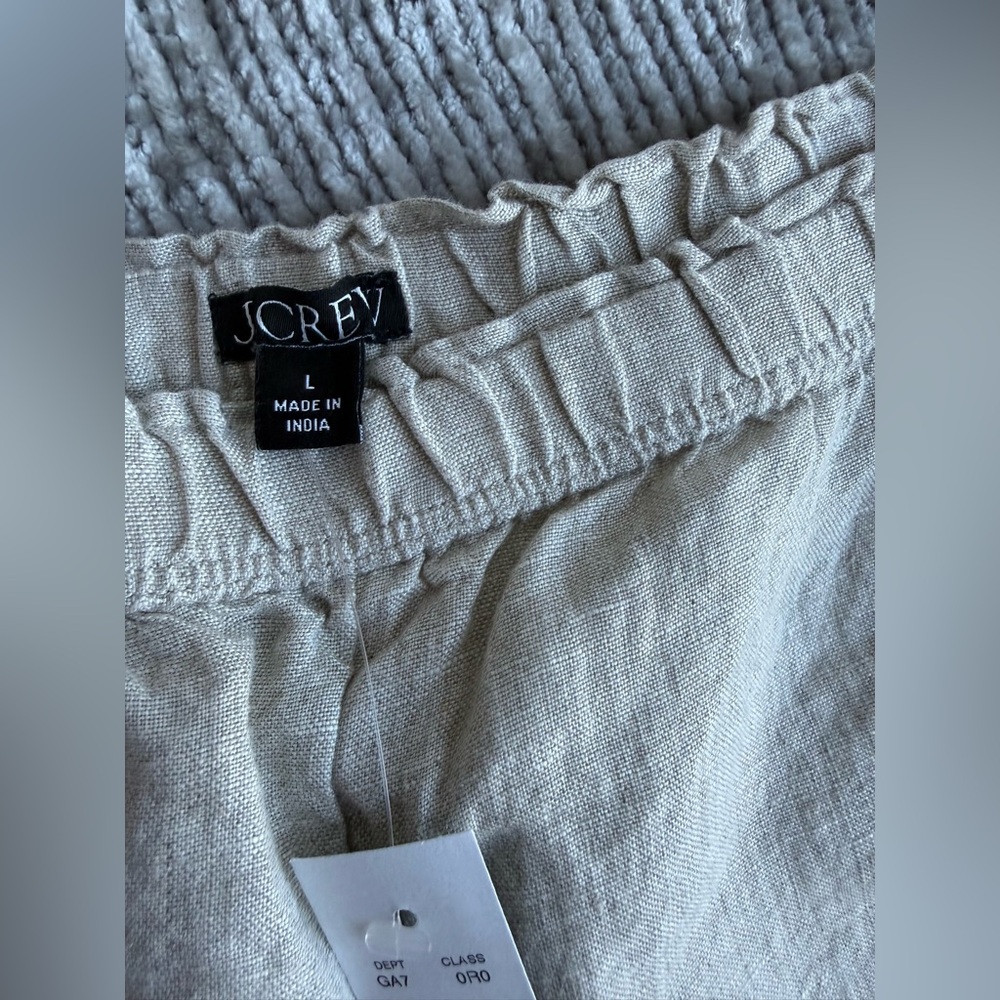 J.Crew Stratus Pant in Linen Flax Size L - Picture 5 of 6